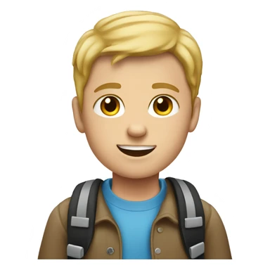 White Boy leaving school sticker