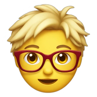 chick with red glasses sticker