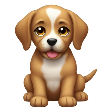 Cute puppy w sticker