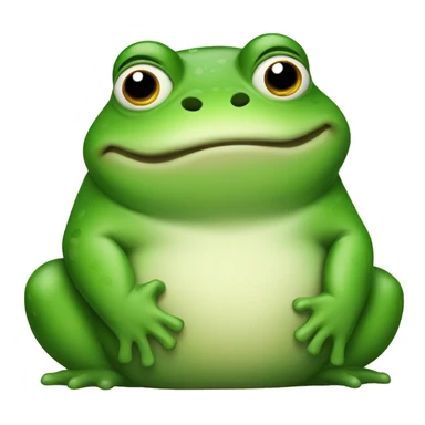 Fat frog  sticker