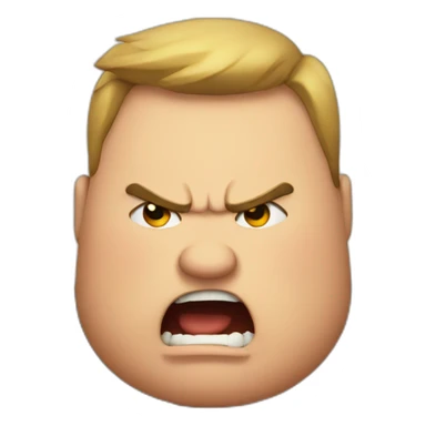 Angry chubby sticker