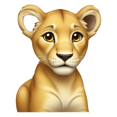 lioness cub sticker