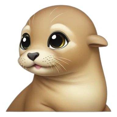 baby sea lion sticker