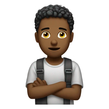 Garçon entrain de fumer sticker