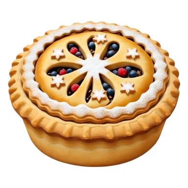 Christmas mince pie sticker