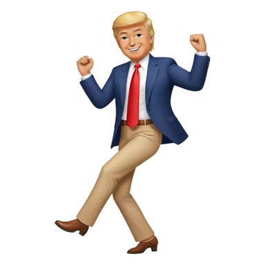 Trump is dancing sticker