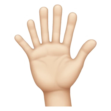 A normal hand with a missing ring finger  sticker