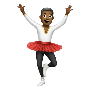 Man in tutu dancing sticker