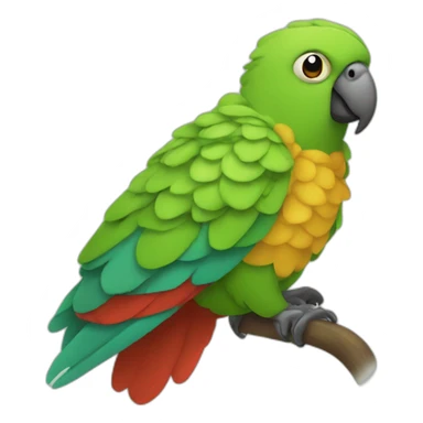 slack parrot in a blanket sticker