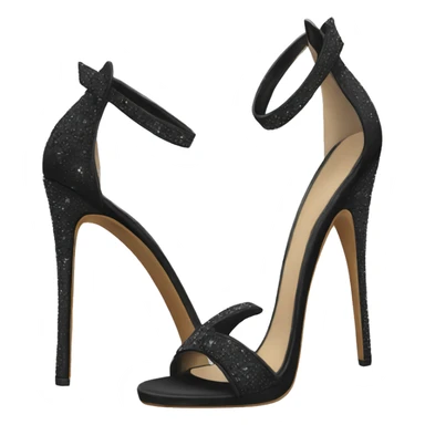 Black diamond heels sticker