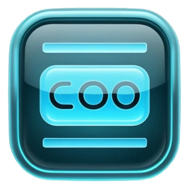 abstract futuristic matte glass transluscent text to speech generator sticker