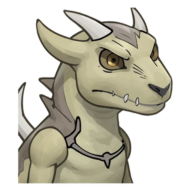 Bone-White Skeletal Ember-Veined Smoky-Cracked Cubone-Manectric-Marowak hybrid creature (full body) sticker