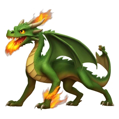 Dragon de feu sticker