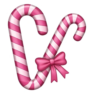 Pink candy cane sticker