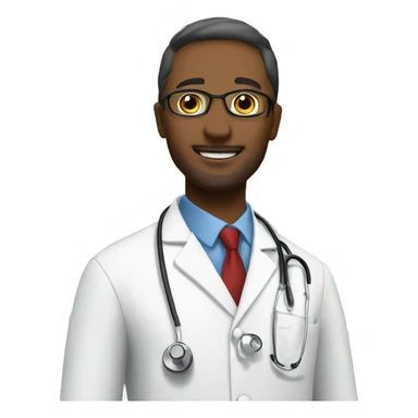 Doctor in Front of a House  sticker