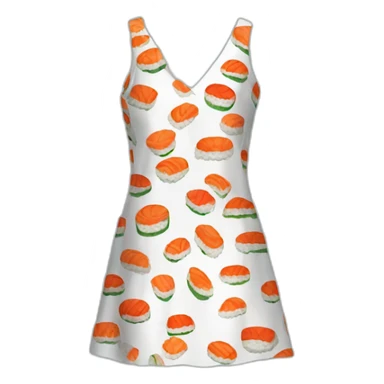 Sushi dress in santa claus sticker