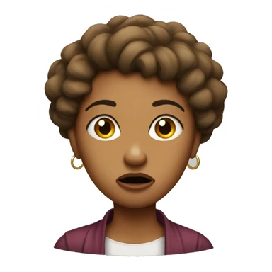 Mad judgy girl sticker