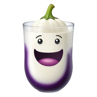 Eggplant in milk sticker