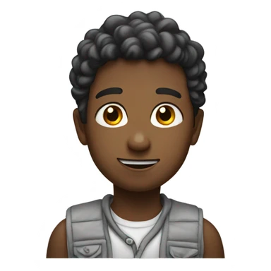 A boy who reaches out sticker