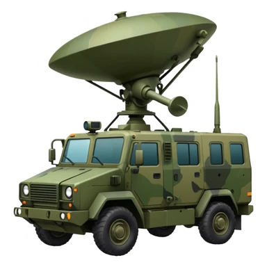 vehicle with electronic warfare equipment sticker