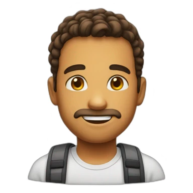 Innocent face emoji  sticker