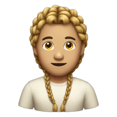 Guy little fat with braids sticker