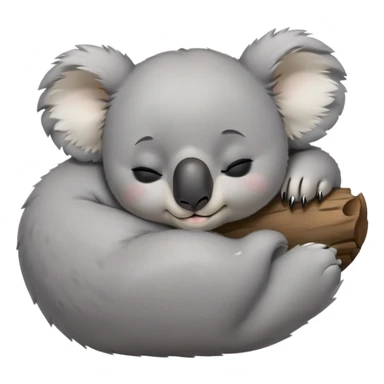 meme-worthy-cute-sleeping-koala-portrait-emoji,-head-resting-peacefully-with-a-contented-smile,-showcasing-a-cuddly-build-and-a-luxuriously-soft-grey-fur,-eyes-closed-in-a-serene,-restful-snooze,-simplified-yet-hilariously-adorable-features,-sleeping cute sticker