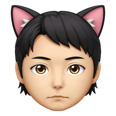 Toji Fushiguro with cat ears sticker