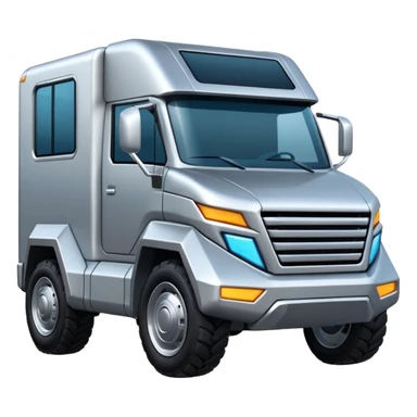 silver cyber truck sticker