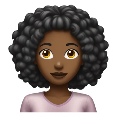 A black girl with  y2k style  sticker