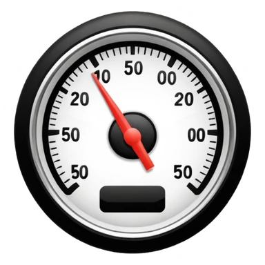 half of simple design speedometer icon for site navigation sticker