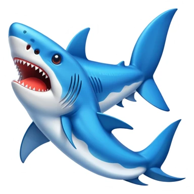 Tiburón con zapatos azules sticker