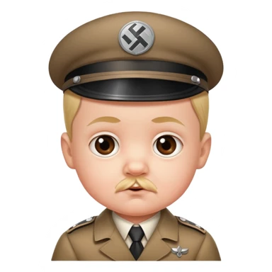 Hitler babyface sticker