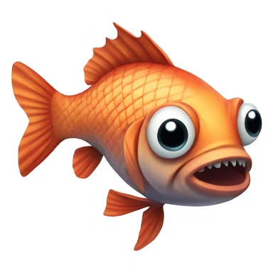 Psycho fish sticker