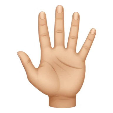 اصبع البنصر موجه نحو تجويف اليد sticker