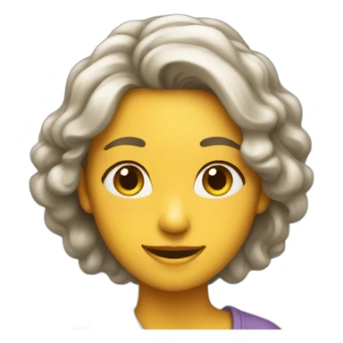 A woman who is satisfied sticker