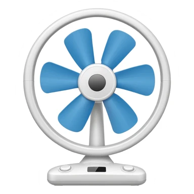 white home fan sticker