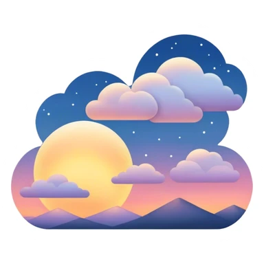 Evening  sticker