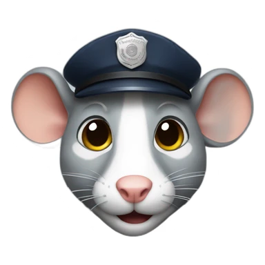 Rat arrested by the police sticker