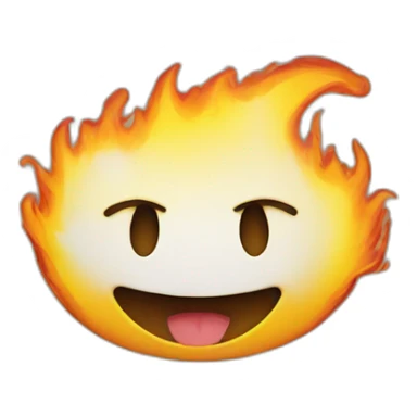 a smiley burning  sticker