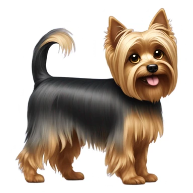 Yorkshire Terrier with a Tail sticker