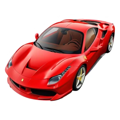 Ferrari 488 GTB - Ferrari (Model Year: 2020) (Iconic colour: Red) sticker