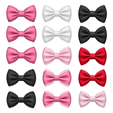 Cute girly bows sticker