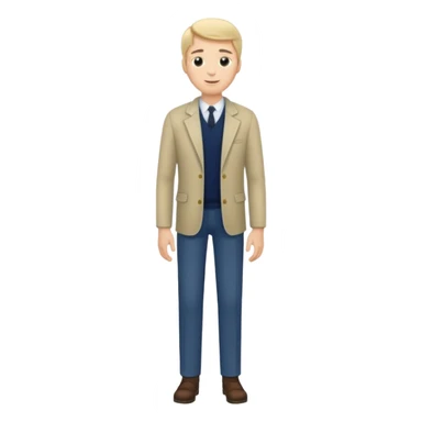 tall man full body sticker