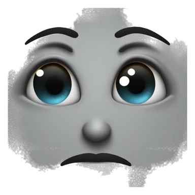 Black love heart with an eye in the middle sticker