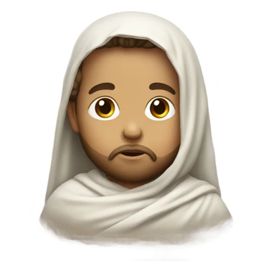 Baby Jesus with a beard sticker