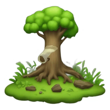 Nature felling sick sticker