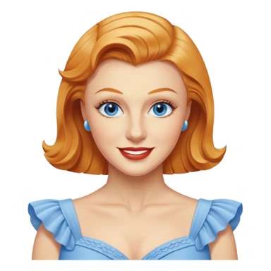 Ginger Rogers with blue eyes sticker