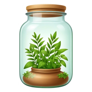 jar of herbs sticker