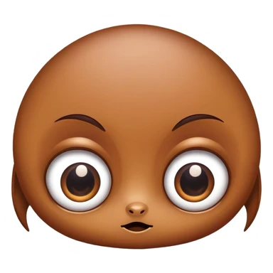 two big eyes side by side, playful and expressive sticker